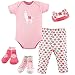 Hudson Baby Unisex Baby Layette Boxed Giftset, Llama, 0-3 Months