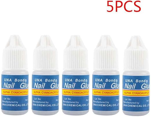 Demino 5pcs 3g Nails Art Colle Pour Faux Ongles En Gel Uv