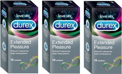 Durex Love Sex Extended Pleasure Climex Delay Long Last Intimacy Condom (Set of 3, 30S)