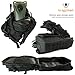 Kragzmen Tactical Backpack 3-Day Assault Pack w/2L Hydration Bladder & Para Cord Survival Bracelet - 45 Liter Military Rucksack (Spec Ops Black) w/Molle Load Bearing Web Dominators & D-Rings