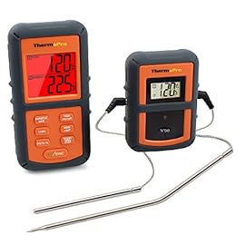 ThermoPro TP08 Wireless Remote Digital Kitchen Cooking Meat Thermometer – Dual Probe for BBQ Smoker Grill Oven – Monitors Food from 300 Feet Away