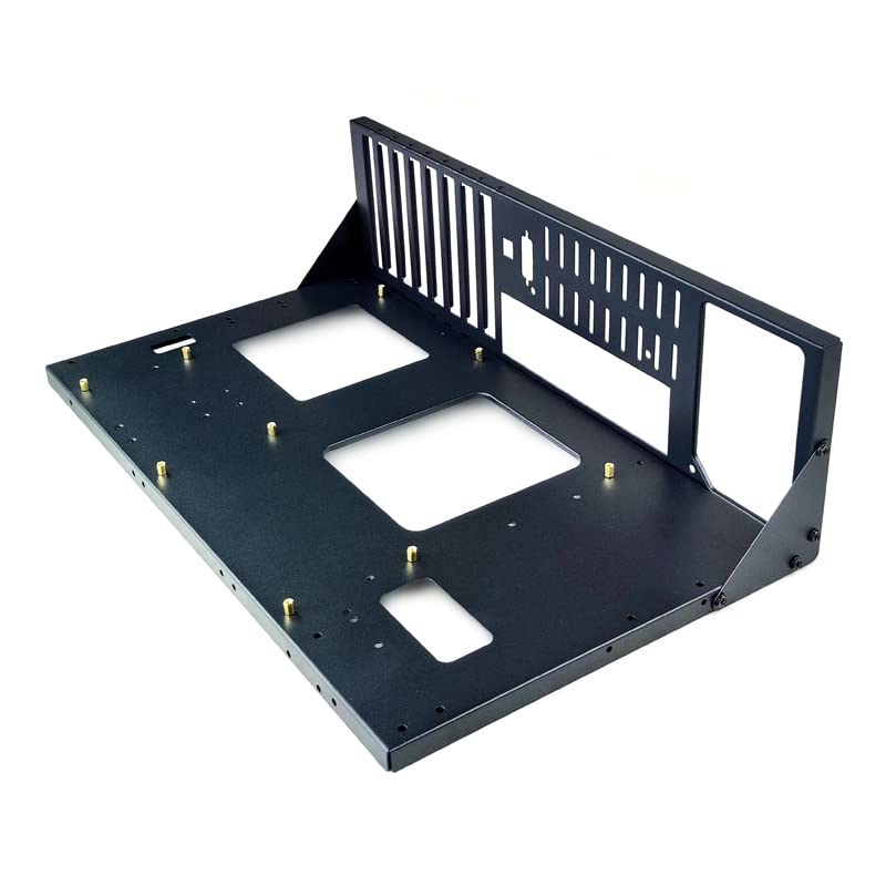 Photo 1 of ALAMENGDA DIY Gaming Computer Case, ATX Open Chassis Case Rack for ATX/M-ATX/ITX Motherboards,Widely Body Heat Dissipation Design, SSD Motherboards Accessories