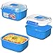 Sistema (8pc) Microwave Cookware & Food Storage Container Set With Locking Lids, Reusable