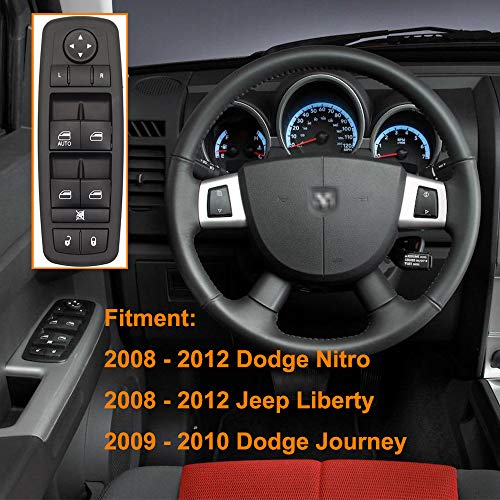 BOPART Driver Side Master Power Window Switch for 2008 2009 2010 2011 2012 Jeep Liberty Dodge Nitro & 2009 2010 Dodge Journey Replaces OE # 4602632AG 4602632AH 4602632AF 4602632AD 4602632AC