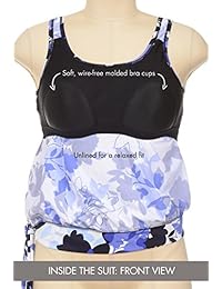 Trajes de baño para todas las mujeres más tamaño Side Tie Bluson Tankini Top