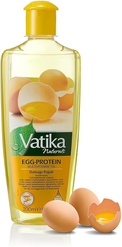 Vatika Naturals Egg Protein Multivitamin Hair Oil 200g - Condition Repair
