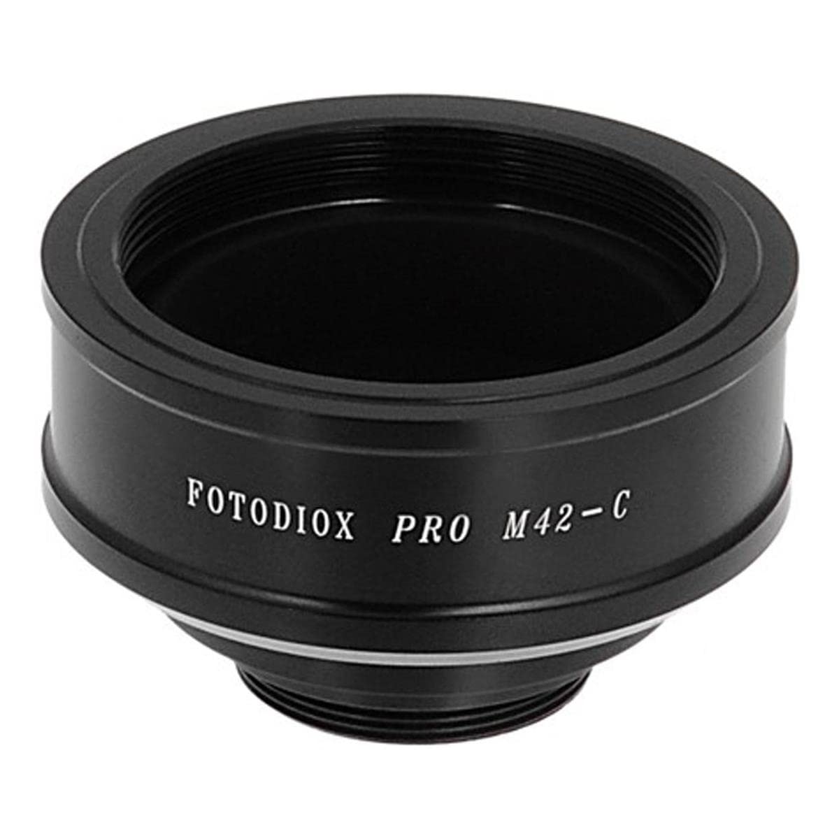 Fotodiox Pro Lens Mount Adapter, for M42 Screw Mount (42mm x1 Thread) lens to C-mount Movie Cameras and CCTV Cameras
