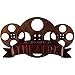 Bronze Metal Wall Decor Theater Media Room Sign Decoration
