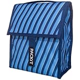 PackIt Freezable Lunch Bag, Indigo Stripe