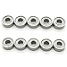 3x8x3mm Steel Deep Groove Ball Bearing,Model Bearings MR83ZZ L-830ZZ Pack of 10