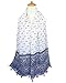 GERINLY Cute Elephant Printed Women Scarves Lightweight Shawl Wrap Scarf for Animal Lovers (White)