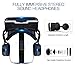 VR Headset, Virtual Reality Headset,VR Glasses,VR Goggles -for iPhone 7/ 7+/6s/6 +/6/5, Samsung Galaxy, Huawei, Google, Moto & All Android Smartphone With Headphones & Adjustable Eye Care System
