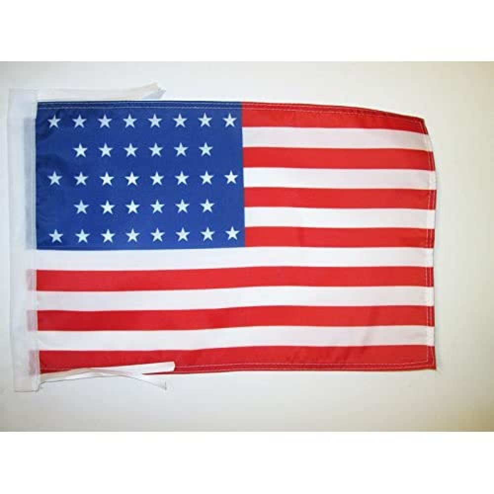 AZ FLAG - United States 1865-1867 36 stars Flag - 18'' x 12'' - 100% Polyester USA - american historic Small Banner with Two Cords - Fade Resistant - Vivid Colors - 18x12 in - 45x30 Cm — image 1