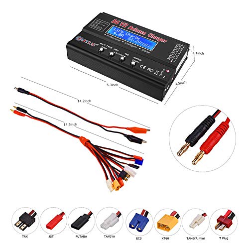 LiPo Battery Charger 1S6S Balance Discharger Digital Battery Pack