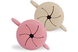 Baby Bliss 2 Pack Toddler Snack Container, Canadian Mom Owned, Snack Cups Toddler No Spill, Silicone Baby Snack Cup, Toddler 