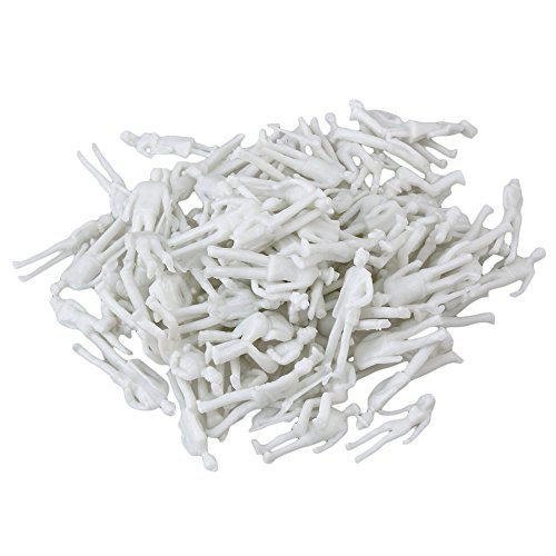 BQLZR White Unpainted Architectural 1:75 Scale Model Figures
