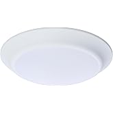 Satco 62-1805R1 7 Inch LED Disk Light, 6.5W, CCT Selectable 2700K-5000K, 615 Lumens, Triac Dimmable, 90 CRI, Wet Rated, Close