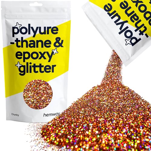Hemway Resin Glitter Bronze Brown Holographic 100g Chunky at Amazon