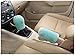 Dotesy Genuine Sheepskin Auto Gear Shift Knob Cover Handbrake Cover Set - Soft Fluffy Pure Wool Car Interior Gear Shift Parking Break Cover Protector Sleeve, Mint Green