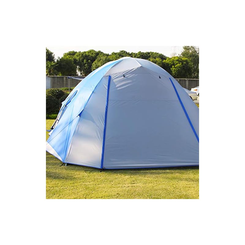 Peaktop 6 Person Camping Tent 2 Rooms 3000mm Waterproof Large Family