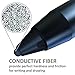 POWER PRO Rechargeable Active Stylus Pen,Conductive Fiber Fine Point Tip Digital Pen Offers Handwriting Drawing on iPad,iPad pro,iphone,Samsung Tablet,Android Device,BLK