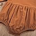 Mother's Angel Infant Romper Baby Girl Twins Outfit Long Sleeve Ruffle Bodysuit