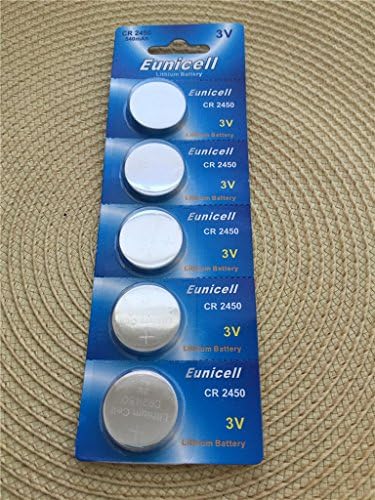 WAT 100 pcs CR2450 Card 3V lithium battery compatibility with KCR2450 LM2450 2450 DL2450 BR2450