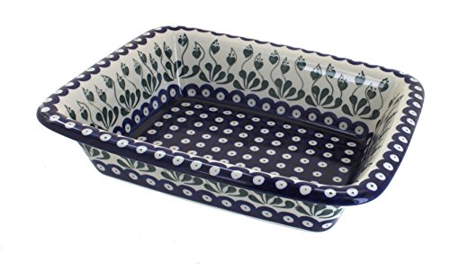 Click Here to See More Images Polish Pottery Alyce Small Rectangular Baker