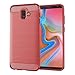 Samsung Galaxy J6 Plus Case, SCL Samsung Galaxy J6 Plus/J6 Prime/J6+ Case Exquisite Series-Carbon Fiber Design Protective Cover with Anti-Scratch and Shock-Absorption Technology-Red