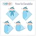 Organic Cotton Muslin Owl & Bee Swaddle Blanket | Ultra Soft | For Boys or Girls