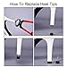 STARVAST High Heel Tips Caps High Heel Shoe Replacement Tips Dowel Lifts Stiletto Repair Heel Caps Kit Pin Taps with Storage Box (Black, 8, 9, 10 mm, 6 Sizes - 12 Pairs)
