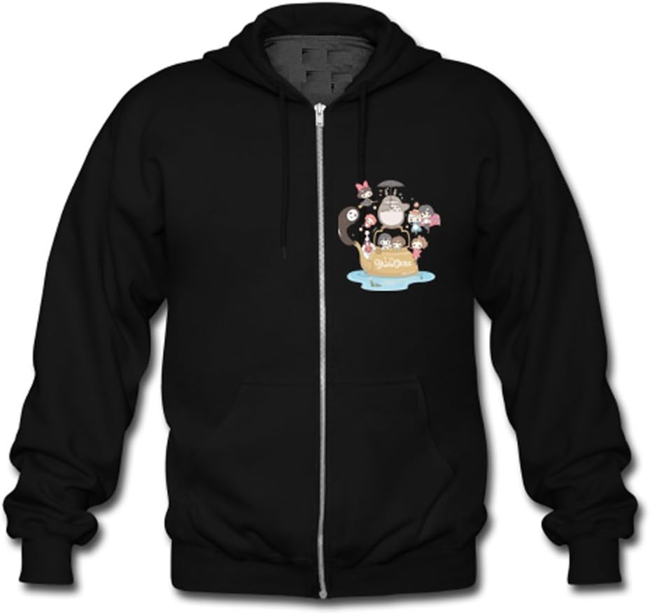 Anime Totoro Faceless Custom Men's Hoody Zip Hoodie Sweatshirt Jacket