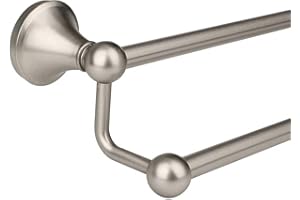 Ntipox Antique Bathroom Double-Towel Bar Brushed Nickel, 24 Inch Towel Racks for Bathroom Wall Mounted,Bathroom Accessories T