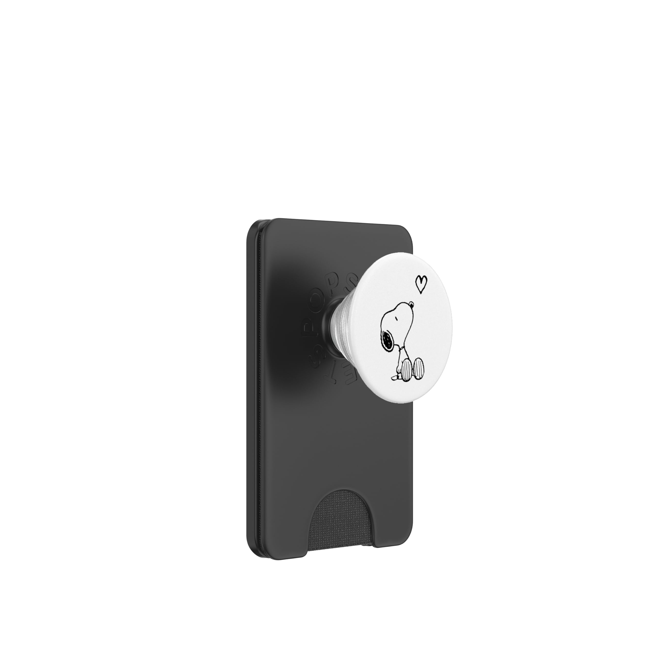 Snoopy Heart Love and Laughter Design PopSockets PopWallet for MagSafe
