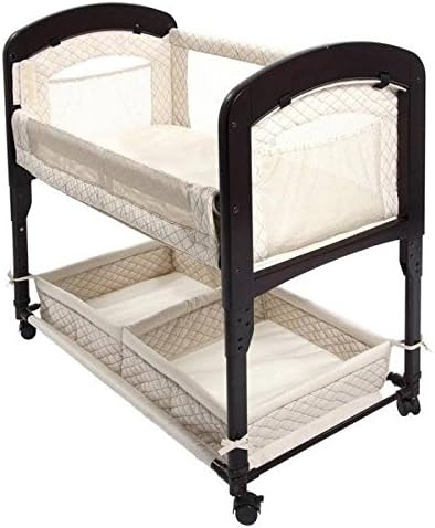 Co-Sleeper Bed Bassinet Bedside Baby Crib That Attaches To Bed Wood Safe and Secure Portable New