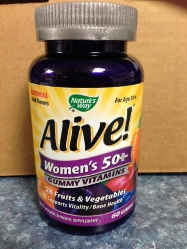 Nature`s Way Alive! Women`s 50+ Gummy Vitamins 60 ct (pack of 4) by ENZYMATIC THERAPY INC