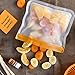 (re) zip 5-pack Reusable Sandwich Lunch Food Storage Bags | BPA-Free, Food Grade, Leakproof, Freezer Safe, Dishwasher Safe, Travel Friendly | Multicolor for Easy Organization