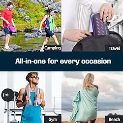 Bagail Travel Towel with EVA Case - Compact & Ultra