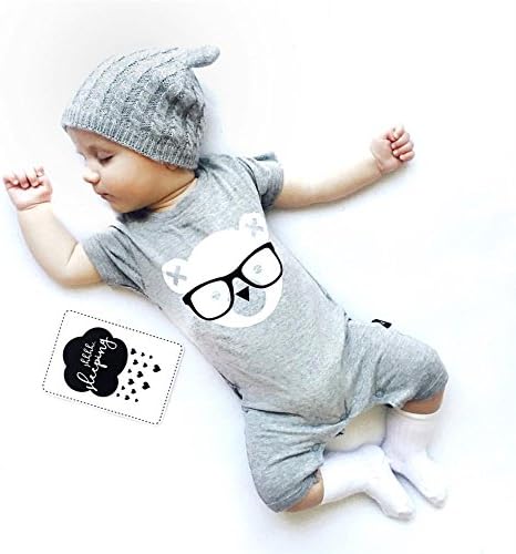 Baby Girls' and Boys Spring/Summer Rompers (6-12 months, Reading Bear)