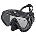 VGSION Underwater Diving Mask Snorkel Goggles Tempered Glass Lens PU Silicone Swimming Mask for Gopro Hero 6 5 4 3 2 1 Action Camera