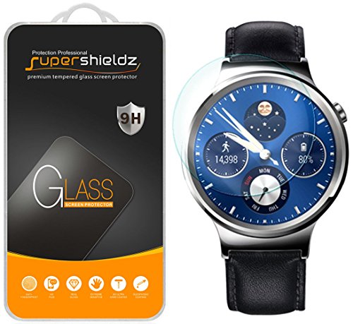 Supershieldz for Huawei Watch Tempered Glass Screen Protector, Anti-Scratch, Anti-Fingerprint, Bubble Free, Lifetime Replacement Warranty