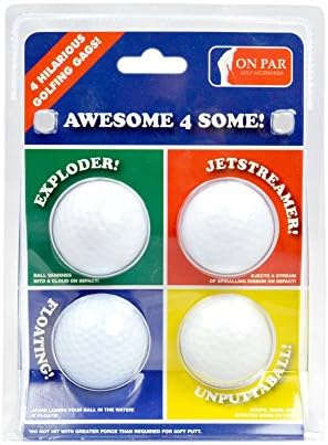 On Par Awesome 4 Some Four Joke Balls - Exploder, Jetstreamer, Floater &amp; Unputtaball