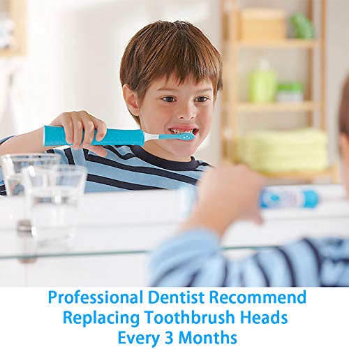 8 Pack Sonic Kids Replacement Toothbrush Heads (Compact) for Child 3-7 Years Old, Compatible with Philips Sonicare for Kids Toothbrush HX6032/94, HX6320, HX6340, HX6321, HX6330, HX6331