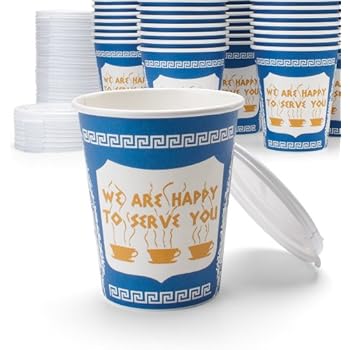 NY Coffee Cup (50 paper cups with lids)