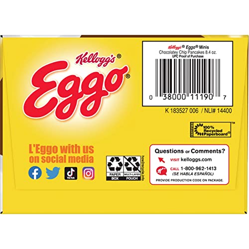 Eggo Minis Frozen Pancake Bites, Frozen Breakfast, Breakfast Food