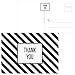 Note Card Cafe Thank You Postcards Assortment Bulk | 60 Pack | 6 Designs Black & White Modern Thank You Set | 4.25” x 6” Postcard Standard Size Mail USPS Stamp | Wedding, Baby, Bridal Shower, Birthday