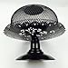 Plastic Clear Cupcake Cake Food Stand Rack Plate and Dome Lid Display Holder (black)