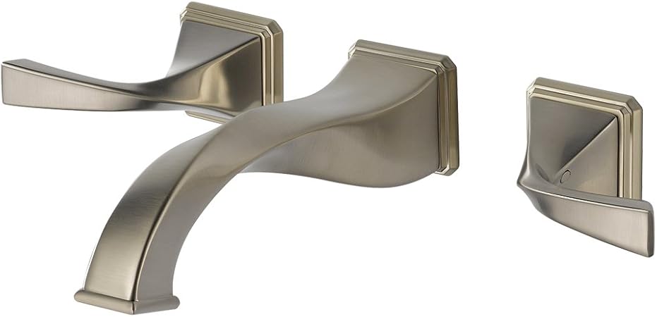 Brizo 65830lf Bn Virage Bathroom Faucet Double Handle Wall Mount