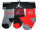 Nike Air Jordan Newborn Baby Socks, 3 PAIRS, Size 12 - 24 Months