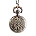 YouYouPifa Hollow Bird Plum Blossom Pattern Bronze Round Small Pocket Watches